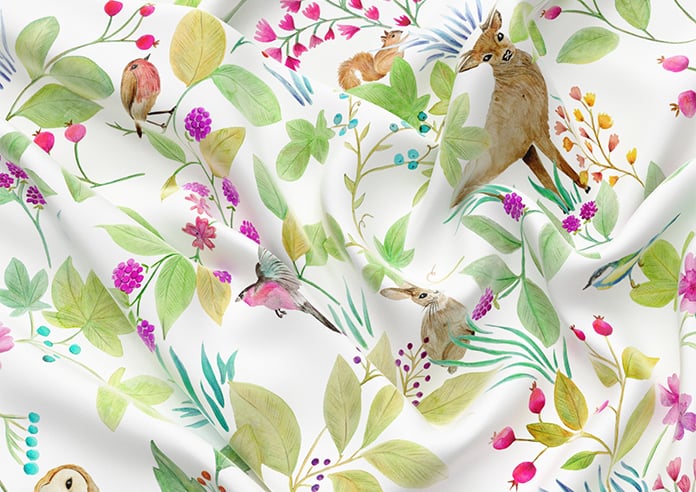 Hedgerow Velvet, Elysia - Motorised Roman Blind - Image 4